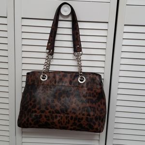 Leopard design shoulder  bag